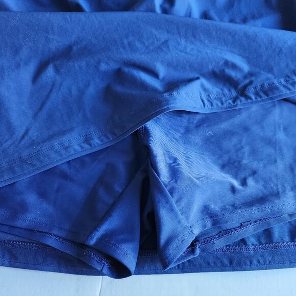 Lands End Womens Plus Quick Dry Board Skort Swim Skirt Mini Size 26W Blue UPF 50 - Picture 10 of 15